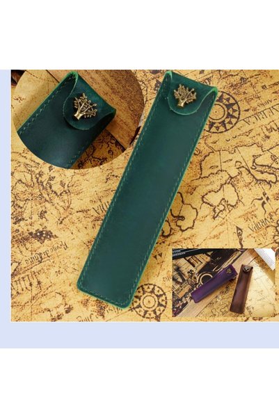 PENGLAI Leather Pencil Case,Fountain Pen Case Art Pencil Case Holder Handmade...