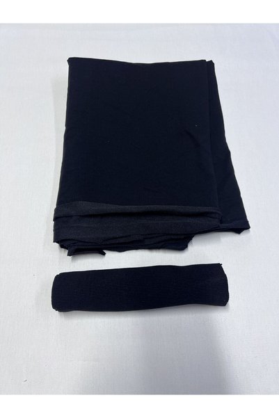 Yiğit Kumaş Ribbed Diz Yapmaz 2 Thread, Piece 120X190 cm - Black