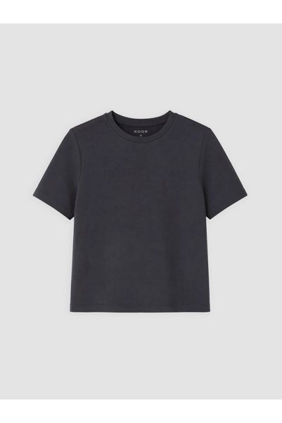LC Waikiki Anthracite Soft Touch Women's Sports T-Shirt