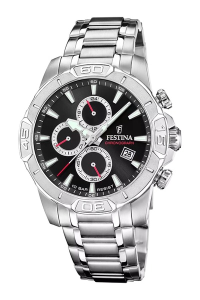 FESTİNA Ceas bărbătesc Timeless Chronograph F20704/6, Cuarț, 45mm, 10ATM