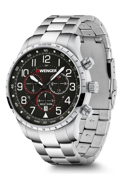 Wenger Ceas bărbătesc Attitude 01.1543.120, Cuarț, 44mm, 10ATM