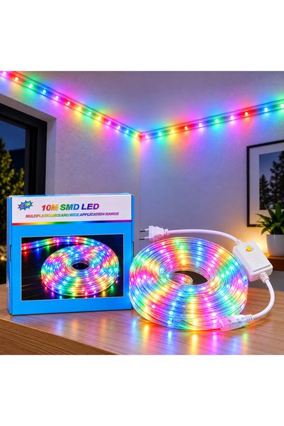 EGROSS Bandă LED 10m colorată