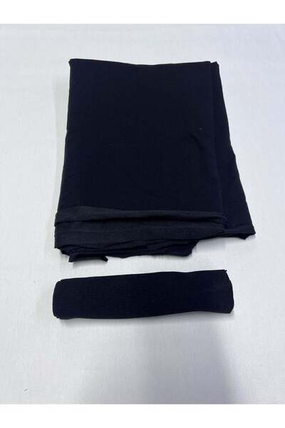 Yiğit Kumaş Ribbed Diz Yapmaz 2 Thread, Piece 90X190 cm - Black