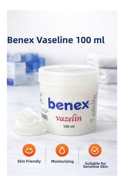 Benex منتج فازلين 100 مل للعناية بالبشرة وترطيبها - مناسب للبشرة الحساسة