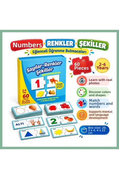 BŞK VİRGO 1444 لعبة البحث عن الأرقام والأشكال الممتعة BSK2026