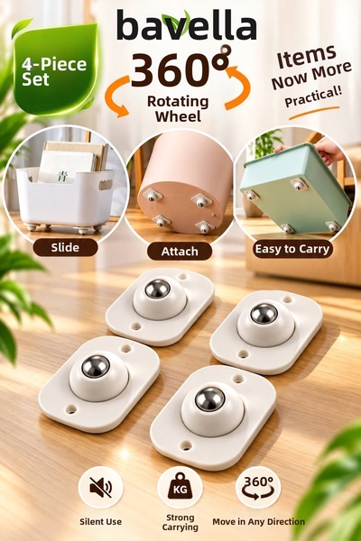 bavella 4-Pack Adhesive Furniture Wheels