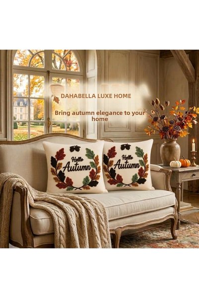 DAHABELLA LUXE HOME Set of 2 Trendy Throw Pillow Covers 43X43 - Popular Luxur...