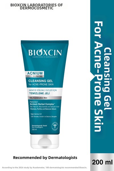 Bioxcin Gel de spălare pentru față Acnium Sebum Balancing 200 ml