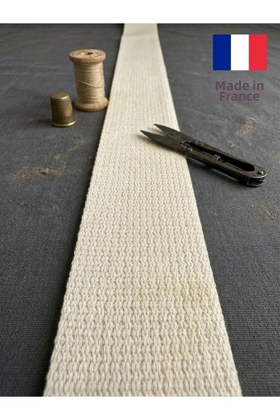 satab French High Strength Cotton Bag Handle / Column / Palaska - 50mm -3 Meters