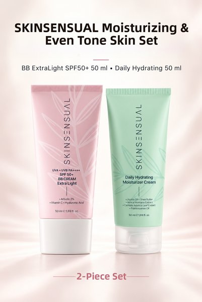 Skin Sensual Moisture & Even-Tone Skin Set - Extralight Bb Cream Spf50+ & Dai...