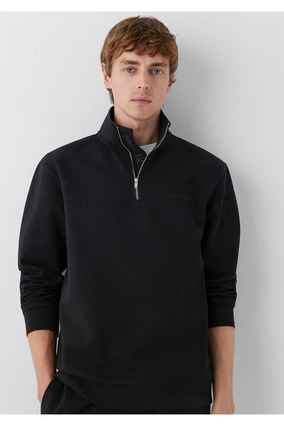 Mavi Yarı Fermuarlı Siyah Sweatshirt 0S20094-900