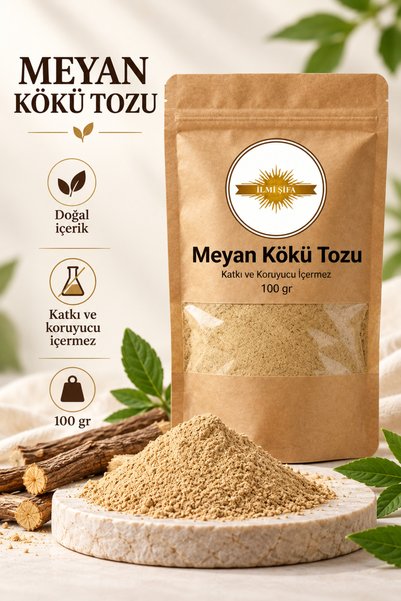 İLMİ ŞİFA Meyan Kökü Tozu (Meyankökü Tozu – Licorice Root Powder) Doğal Öğütü...