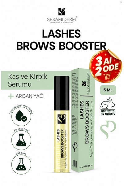 SERAMİDERM Dermatological & Laboratory Eyebrow and Eyelash Care Serum with Ar...