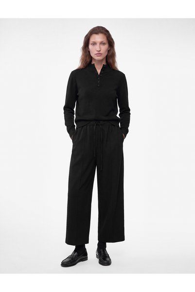 Koton Regular Fit Barrel Trousers with Belted Pockets