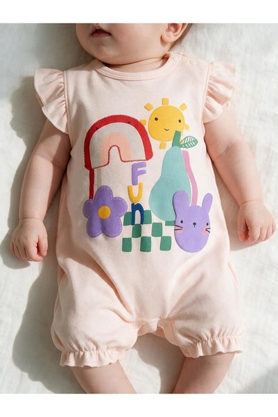 mandalinsbaby جمبسوت بناتي منقوش مع شورت