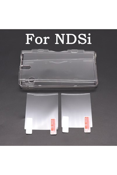 TingDong For NDSi Plastic Clear Crystal Shell Skin Case Cover For New 2DS 3DS...