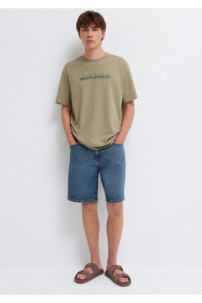 Mavi Jeans Printed Green T-Shirt Loose Fit / Relaxed Fit 0613563-71818