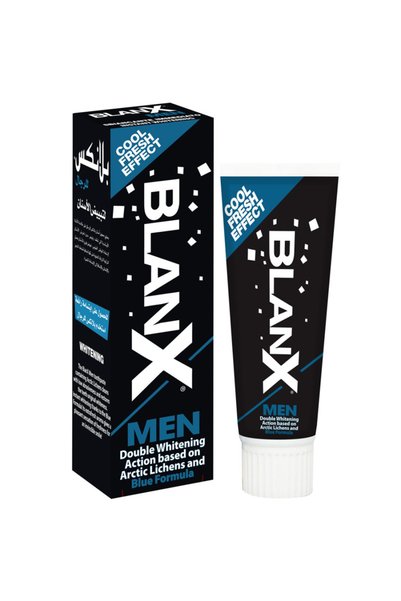 Blanx . كريم تبييض مزدوج للرجال برائحة منعشة وباردة 75 مل