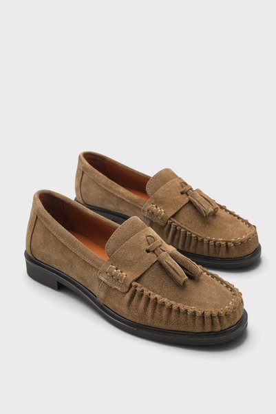 Capone Outfitters Jade Hakiki Deri Kadın Loafer Ayakkabı