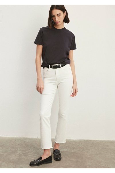 Mavi New York All Blue White Jean Trousers 101441-81364