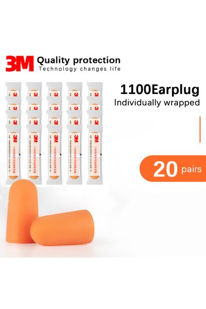 choice2 3M 20pairs 3M】Anti-Noise Earplugs Industrial Earplugs Mute Mechanical...