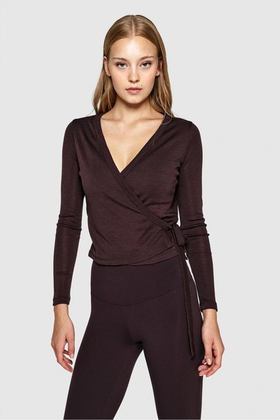 y.orstruly MERINO BALLET WRAP - KADIN %100 MERİNO YÜNÜ KUŞAKLI ANVELOP HIRKA