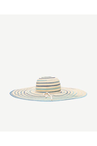 Yargıcı Striped Straw Hat