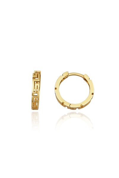 Altınkesesi 14 Ayar Altın Grek Küpe 1.5 Cm