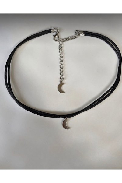 Parla İstanbul Black Satin Cord Choker - Necklace