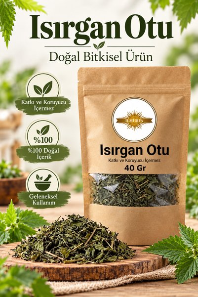 İLMİ ŞİFA Isırgan Otu (Isırgan Otu Yaprağı – Nettle) Kurutulmuş Bitki Çayı 40 Gr