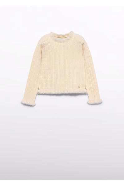 Abel & Lula Girl's Knitted Sweater Cream