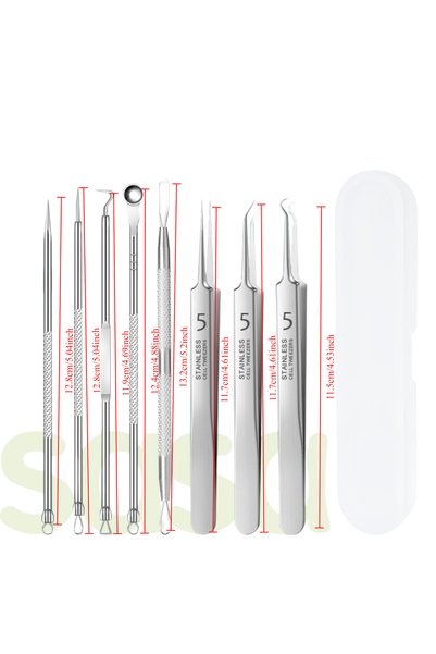 Choice 8pcs 8pcs professional Stainless Steel Tweezers Set - Precision Beauty...