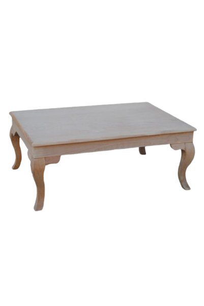 BENGİ TİCARET Orta sehpa 13567 Demonto Klasik Model Kayın ayak HAM MDF tabla ...