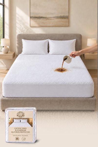 Hotel Linen Klub Cotton-Terry Waterproof Mattress Protector