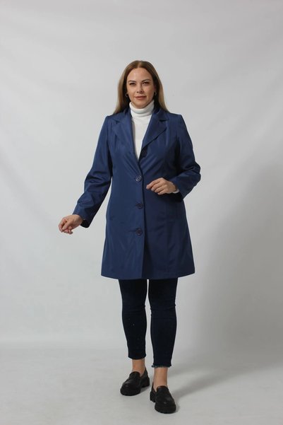 Moda Berray 1670 Düğmeli Cep Detaylı Bondit Ceket