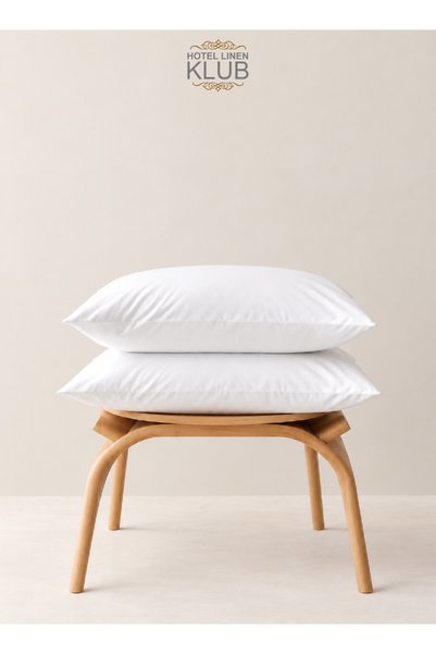 Hotel Linen Klub Pack of 2 Pressed Pillow - 750grams , Soft  Microfiber Fabri...