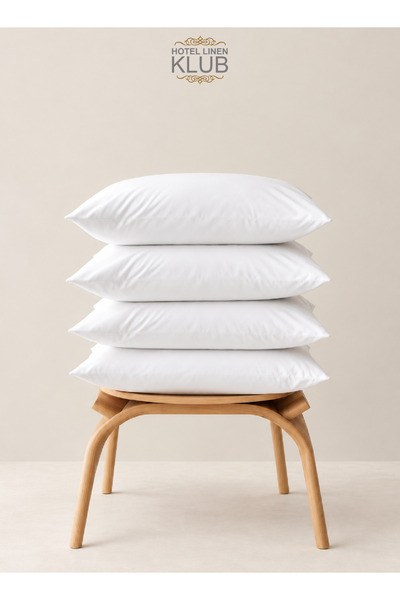 Hotel Linen Klub Pack of 4 Pressed Pillow - 750grams , Soft  Microfiber Fabri...