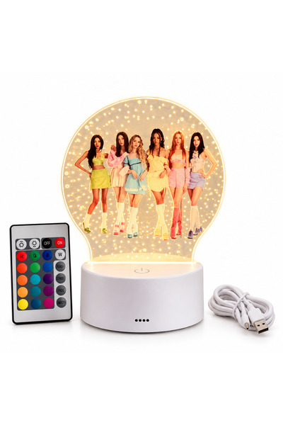 ILUMISHOP LED night light, personalized K-POP Katseye 16 colors with remote c...