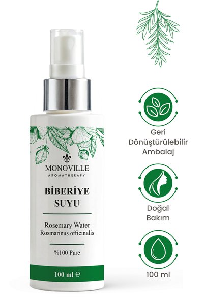 Monoville Biberiye Suyu 100 ml Sprey Başlıklı (Rosemary Water)