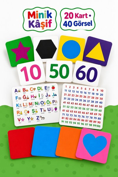 Circle Toys Little Explorer Montessori Educational Cards |   Color Number Sha...