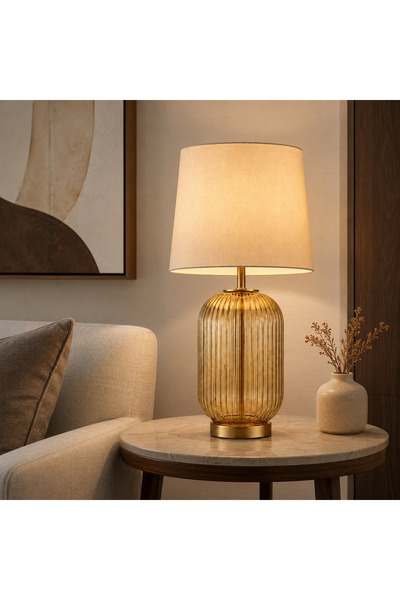 Highpoint Highpoint Table Lamp with Elegant Design Illuminates Corners and Co...
