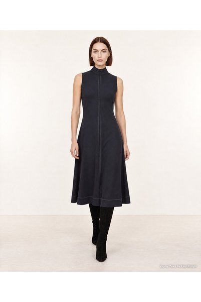 Yargıcı Straight Halter Neck Sleeveless Dress