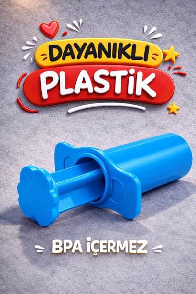 HEROES DOUGH 4'lü Oyun Hamuru Şekillendirici Enjektör Şırınga Seti Eğitici Oyuncak İnce Motor Becerisi
