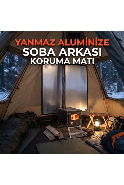 LOCKEDFIRE Yanmaz Soba Arkası Aluminize 100x150cm