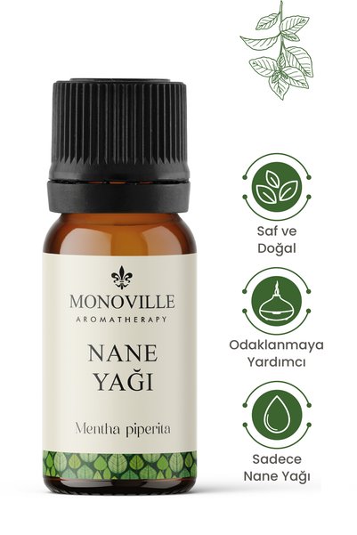 Monoville زيت النعناع العطري 10 مل نقي وطبيعي (زيت النعناع الأساسي)