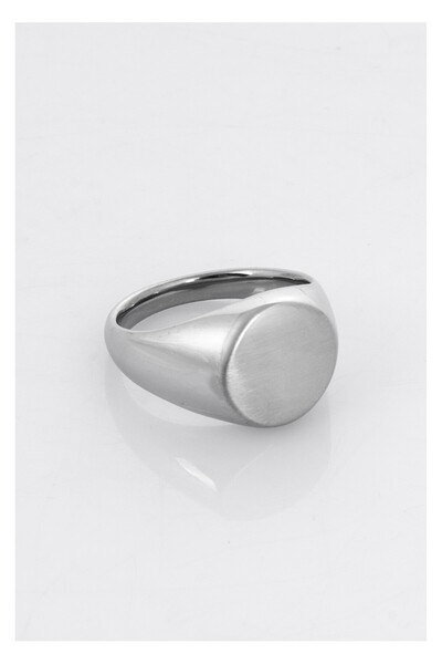 UKHWD SUPPLY Silver Oval Men's Ring Ka1202Gm