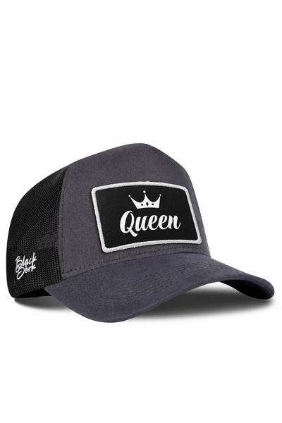 BlackBörk Queen Logo Anthracite-Black Trucker Hat