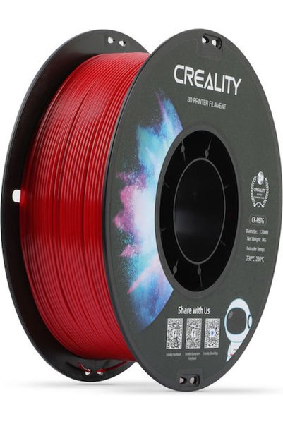 Creality Filament PETG Creality3D pentru imprimantă 3D 1.75mm Roșu 1kg 1 rolă...