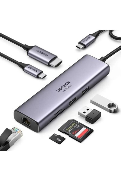 Ugreen Adaptor multifuncțional 7 în 1