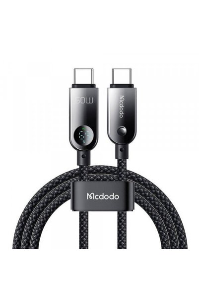 Mcdodo Cablu Date si Incarcare USB-C - USB-C CA-4780 Display, 60W, 1.2m, Negru